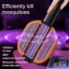 Foldable Portable Mosquito Swatter UV Electric Shock Mosquito Killer Mute Household Fly Insect Trap Repellent Office Bug Zapper
